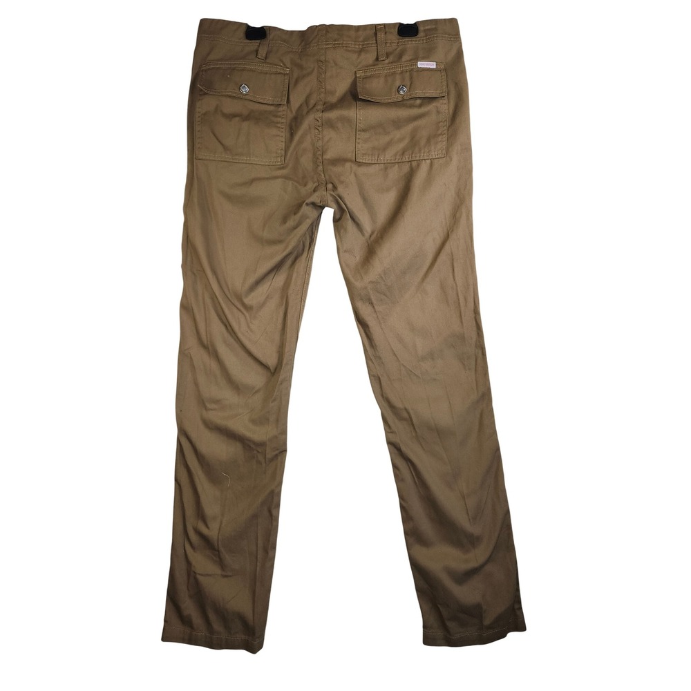 Topo Designs Mens 36L Work Pants Khaki Brown Cotton Twill Made in USA 36 x 31 - Picture 2 of 10